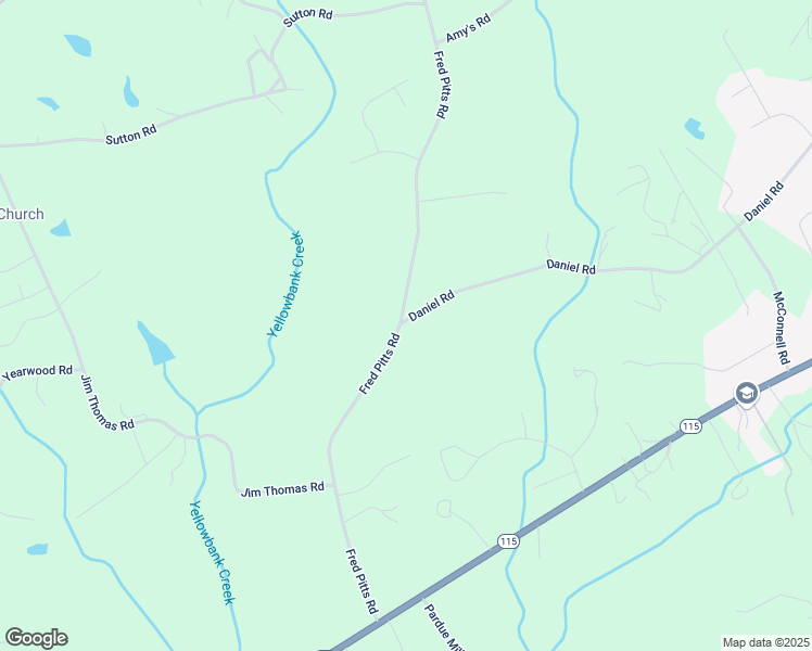 map of restaurants, bars, coffee shops, grocery stores, and more near 1465 Daniel Road in Demorest
