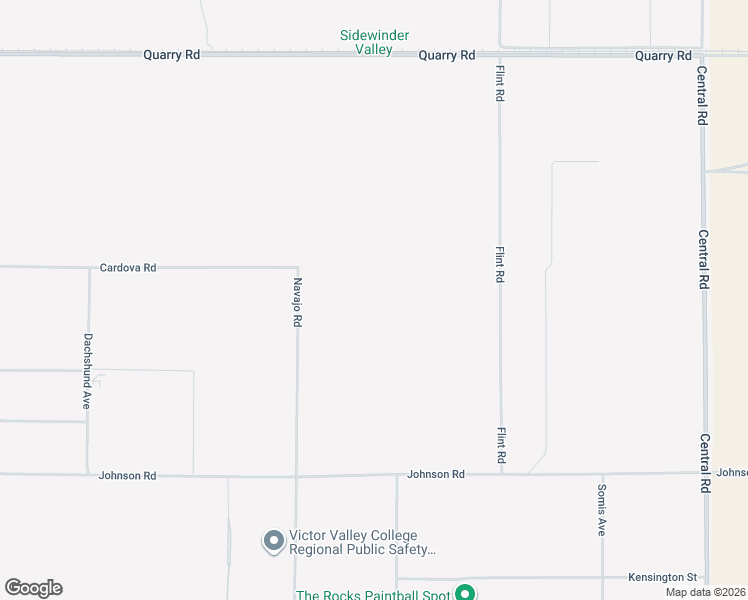 map of restaurants, bars, coffee shops, grocery stores, and more near Navajo Road in Apple Valley