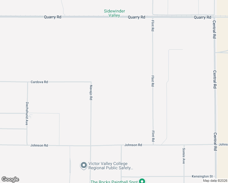 map of restaurants, bars, coffee shops, grocery stores, and more near Navajo Road in Apple Valley