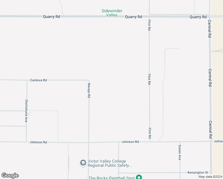 map of restaurants, bars, coffee shops, grocery stores, and more near Cardova Road in Apple Valley