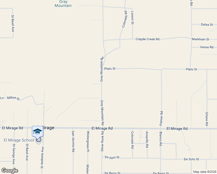 map of restaurants, bars, coffee shops, grocery stores, and more near 19491-19579 Grey Mountain Road in Adelanto