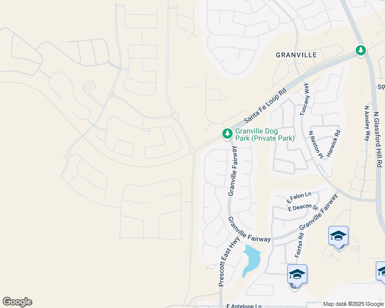 map of restaurants, bars, coffee shops, grocery stores, and more near Iron King Trail (Prescott to Prescott Valley) in Yavapai County