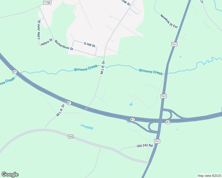 map of restaurants, bars, coffee shops, grocery stores, and more near 94 King Robinson Drive in Elizabethtown
