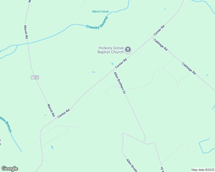 map of restaurants, bars, coffee shops, grocery stores, and more near Center Road in Bladen County