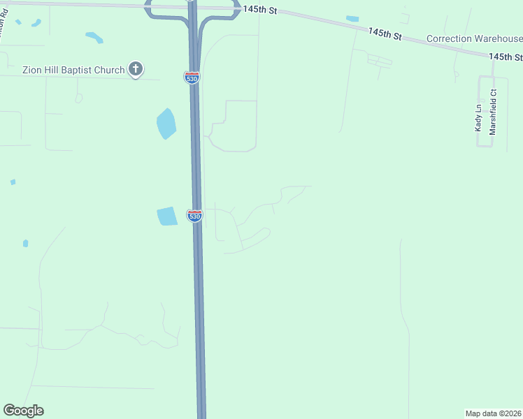map of restaurants, bars, coffee shops, grocery stores, and more near 99 Deer Run Drive in Little Rock
