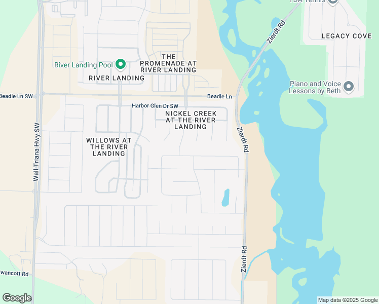 map of restaurants, bars, coffee shops, grocery stores, and more near 712 Tide Creek Drive Southwest in Madison