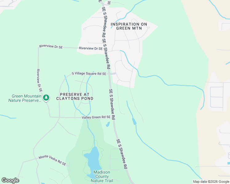 map of restaurants, bars, coffee shops, grocery stores, and more near 26 Scenic Drive SE in Huntsville