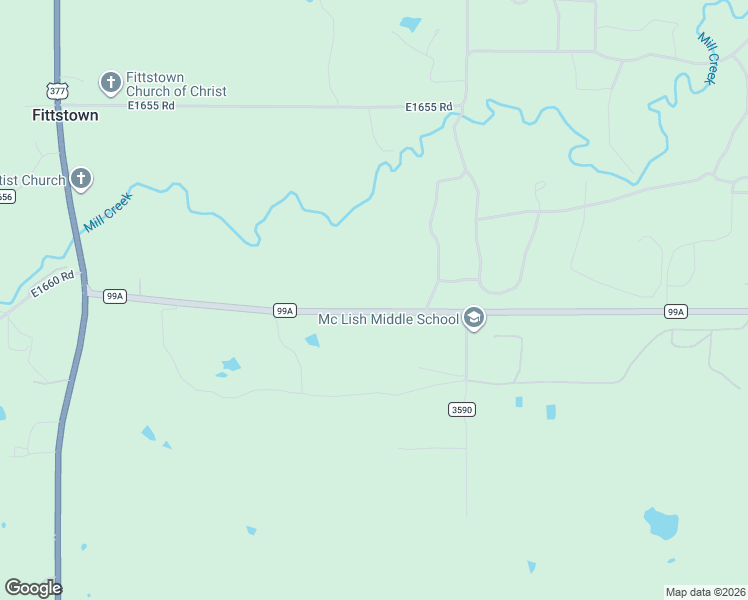 map of restaurants, bars, coffee shops, grocery stores, and more near 18780 SH 99A in Fittstown