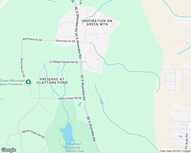 map of restaurants, bars, coffee shops, grocery stores, and more near 26 Scenic Drive SE in Huntsville