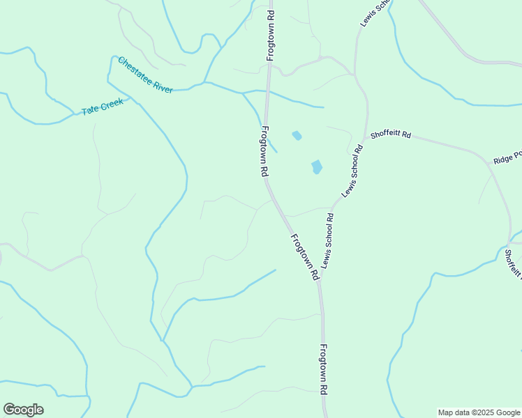 map of restaurants, bars, coffee shops, grocery stores, and more near Frogtown Place in Lumpkin County