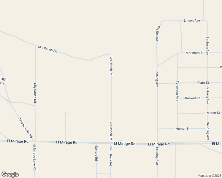 map of restaurants, bars, coffee shops, grocery stores, and more near 19602 Sky Ranch Road in Adelanto