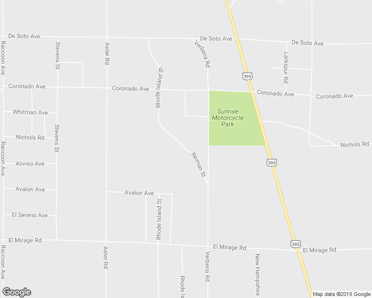 map of restaurants, bars, coffee shops, grocery stores, and more near Nichols Road in Adelanto