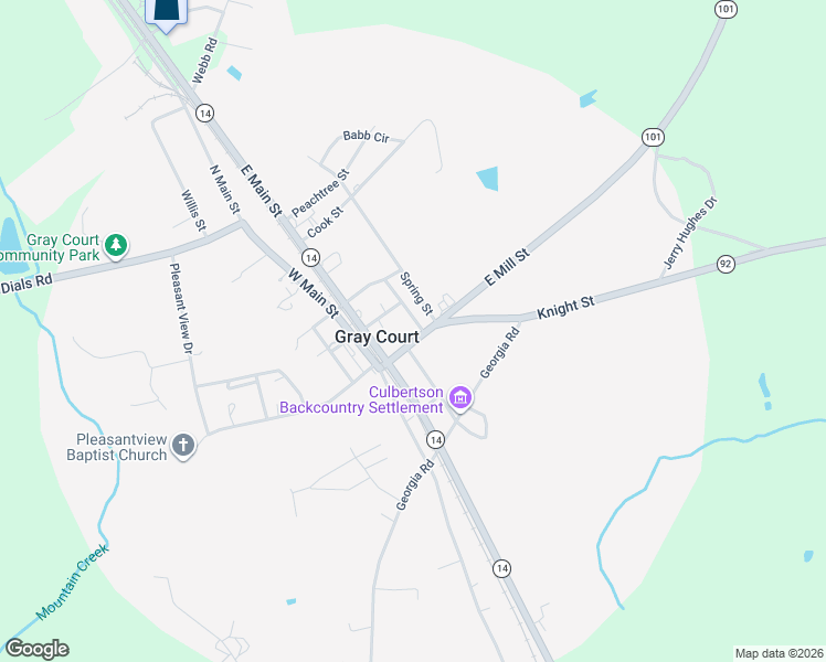 map of restaurants, bars, coffee shops, grocery stores, and more near 15 Ropp Street in Gray Court