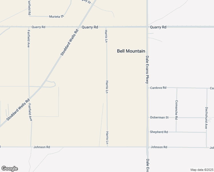 map of restaurants, bars, coffee shops, grocery stores, and more near Harris Lane in Apple Valley