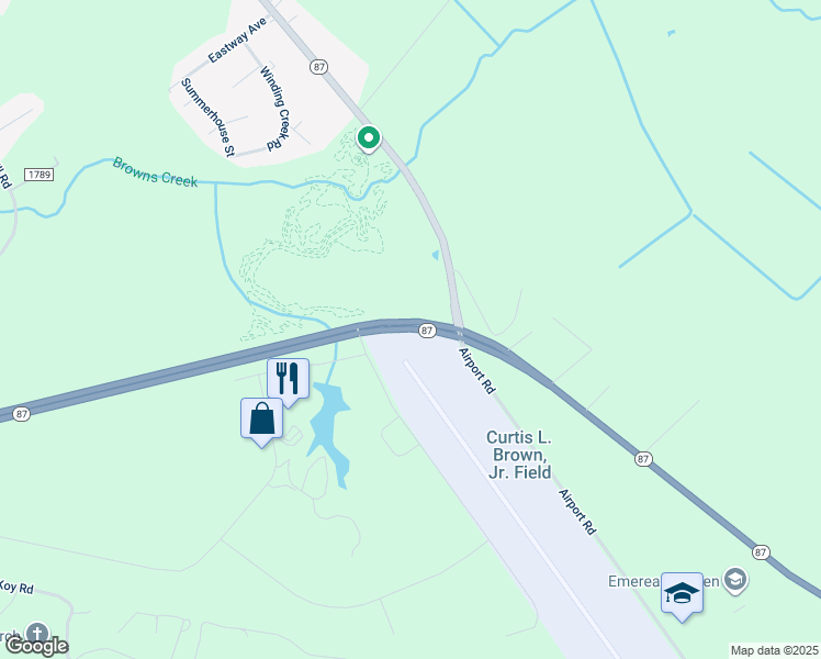 map of restaurants, bars, coffee shops, grocery stores, and more near North Carolina 87 Bypass in Elizabethtown