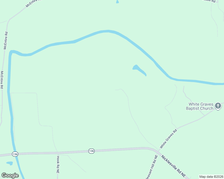 map of restaurants, bars, coffee shops, grocery stores, and more near 498 Poarch Farm Road Northeast in Ranger