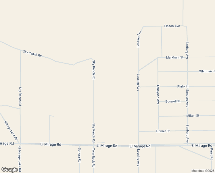 map of restaurants, bars, coffee shops, grocery stores, and more near 19602 Sky Ranch Road in Adelanto