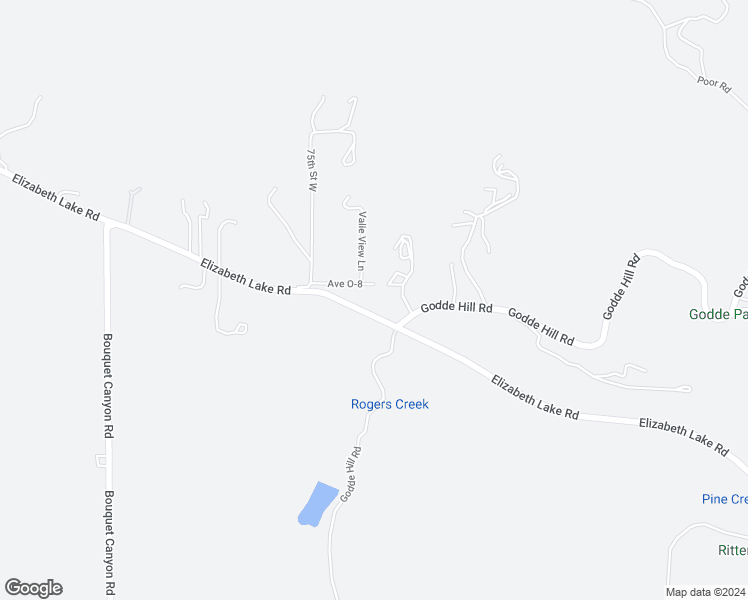 map of restaurants, bars, coffee shops, grocery stores, and more near 7211 Elizabeth Lake Road in Leona Valley