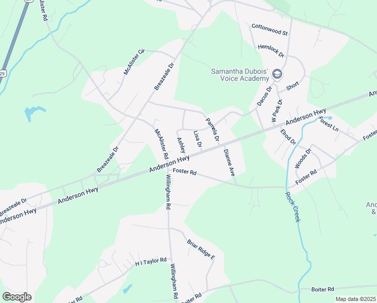 map of restaurants, bars, coffee shops, grocery stores, and more near 6 Ashley in Williamston