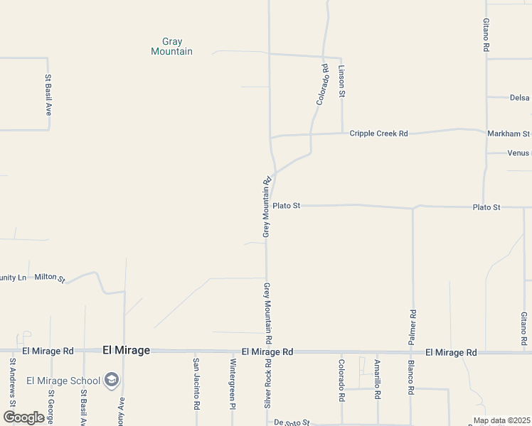 map of restaurants, bars, coffee shops, grocery stores, and more near 19665 Grey Mountain Road in Adelanto