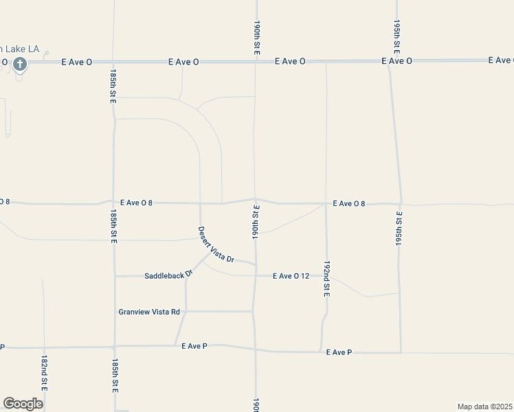 map of restaurants, bars, coffee shops, grocery stores, and more near 190th Street East in Palmdale