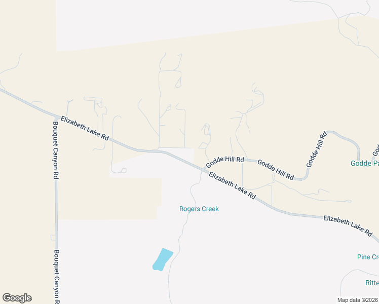 map of restaurants, bars, coffee shops, grocery stores, and more near 7211 Elizabeth Lake Road in Leona Valley