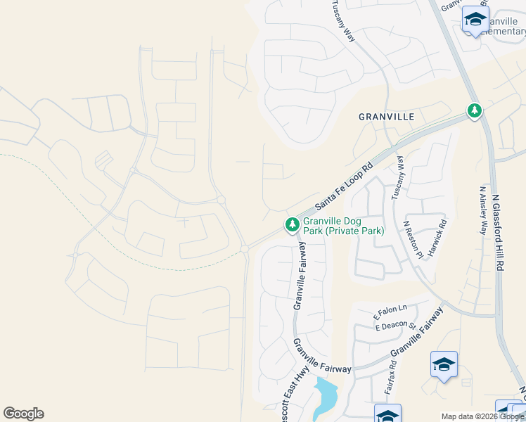 map of restaurants, bars, coffee shops, grocery stores, and more near 6096 Haskins Court in Prescott Valley