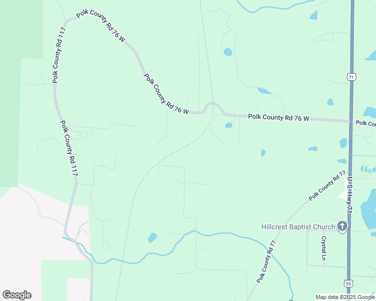 map of restaurants, bars, coffee shops, grocery stores, and more near 225 Polk Road 76 West in Mena