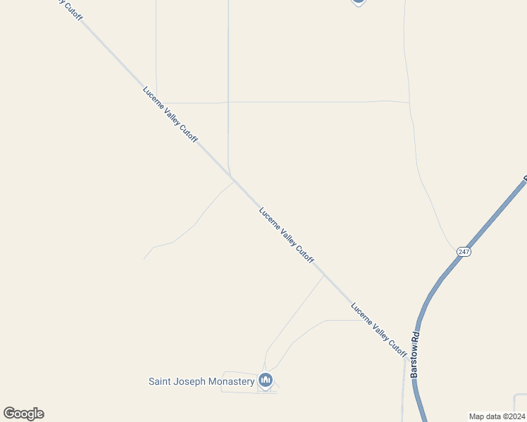 map of restaurants, bars, coffee shops, grocery stores, and more near Santa Rosa Road in Lucerne Valley