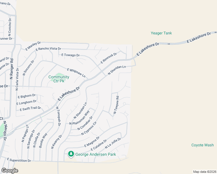 map of restaurants, bars, coffee shops, grocery stores, and more near 4625 North Lodgepole Court in Prescott Valley
