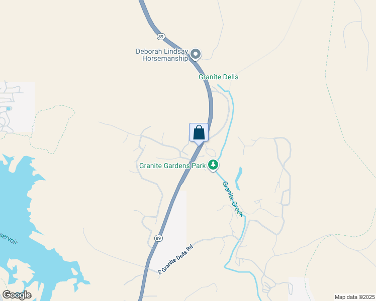 map of restaurants, bars, coffee shops, grocery stores, and more near 2500 Boulder Creek Lane in Prescott