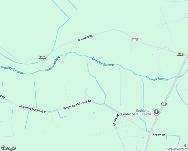 map of restaurants, bars, coffee shops, grocery stores, and more near Johnson Mill Pond Trail in Bladen County