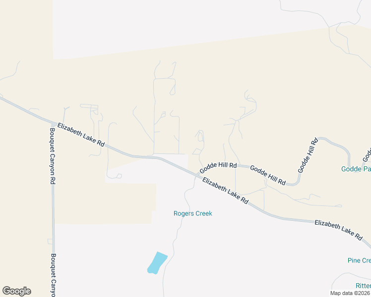 map of restaurants, bars, coffee shops, grocery stores, and more near 40012 Valle View Lane in Leona Valley