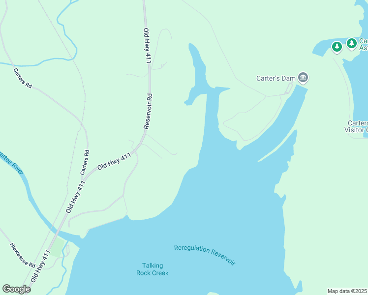 map of restaurants, bars, coffee shops, grocery stores, and more near 9600 Old Highway 411 in Chatsworth