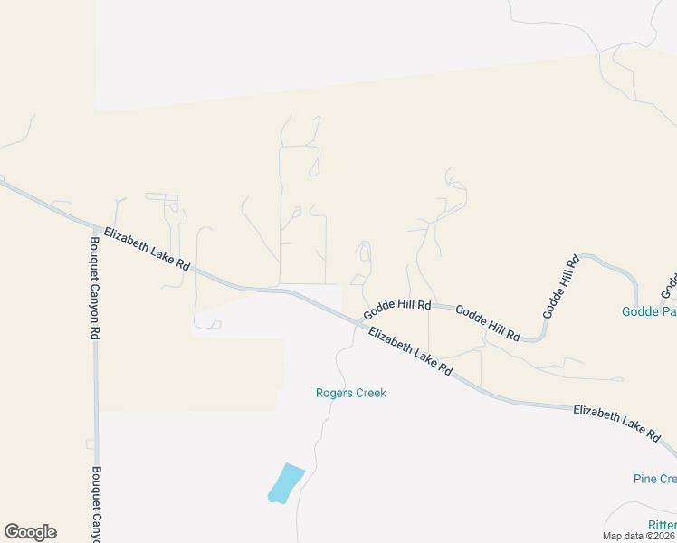 map of restaurants, bars, coffee shops, grocery stores, and more near 40012 Valle View Lane in Leona Valley