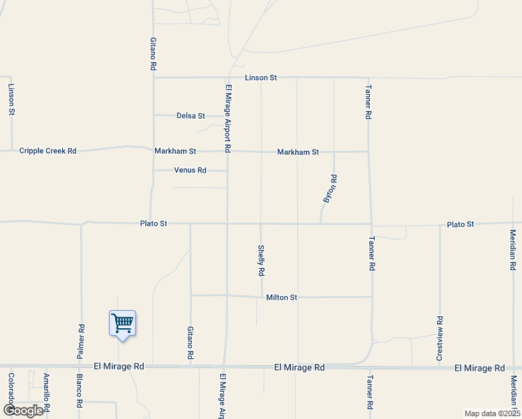 map of restaurants, bars, coffee shops, grocery stores, and more near Shelly Road in San Bernardino County