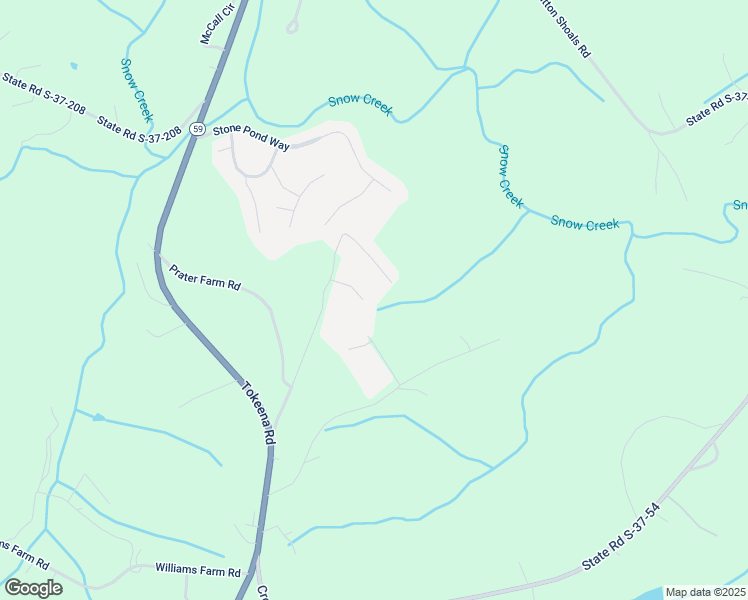 map of restaurants, bars, coffee shops, grocery stores, and more near 419 Calm Oak Drive in Seneca