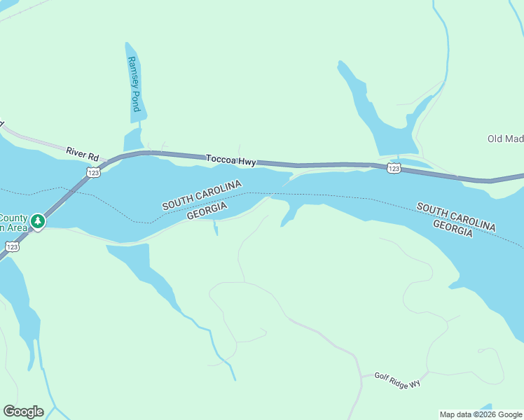 map of restaurants, bars, coffee shops, grocery stores, and more near 168 Southern Trce in Toccoa