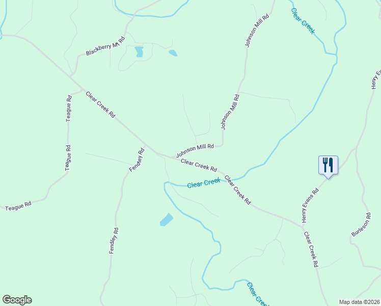 map of restaurants, bars, coffee shops, grocery stores, and more near 50 Johnson Mill Road in Ellijay