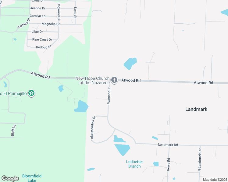 map of restaurants, bars, coffee shops, grocery stores, and more near 15421 Foxmoor Drive in Little Rock