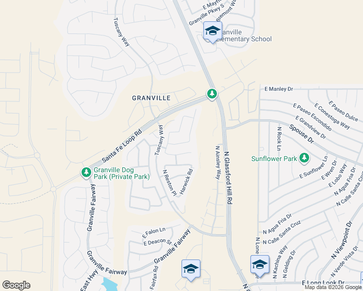 map of restaurants, bars, coffee shops, grocery stores, and more near 6609 Farmstead Road in Prescott Valley
