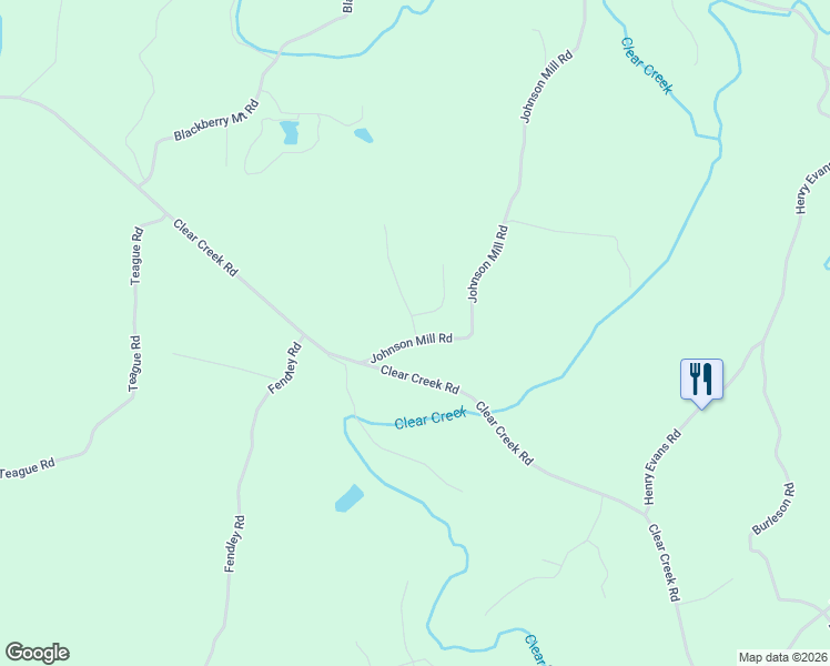 map of restaurants, bars, coffee shops, grocery stores, and more near 50 Johnson Mill Road in Ellijay