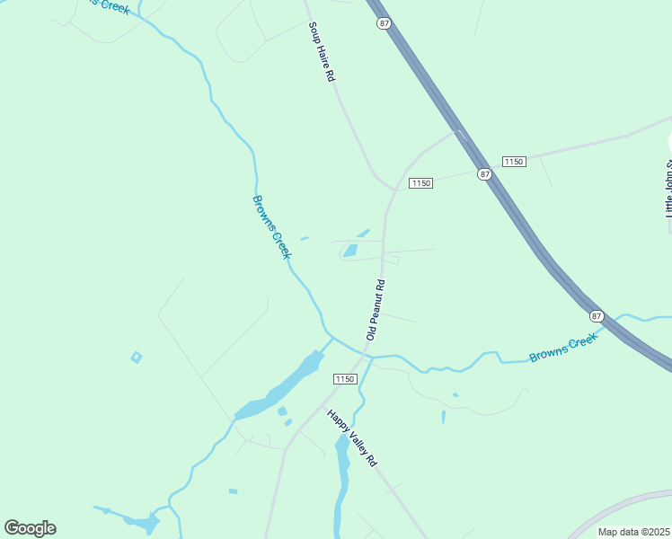 map of restaurants, bars, coffee shops, grocery stores, and more near 2384 Peanut Plant Road in Elizabethtown