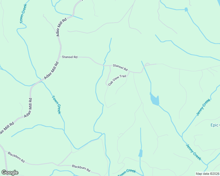 map of restaurants, bars, coffee shops, grocery stores, and more near 237 Oak View Trail in Cleveland