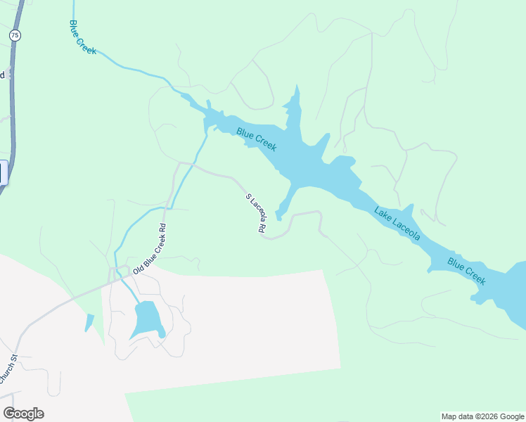 map of restaurants, bars, coffee shops, grocery stores, and more near Lake Laceola Drive in Cleveland