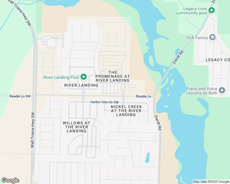 map of restaurants, bars, coffee shops, grocery stores, and more near 415 Promenade Drive Southwest in Madison