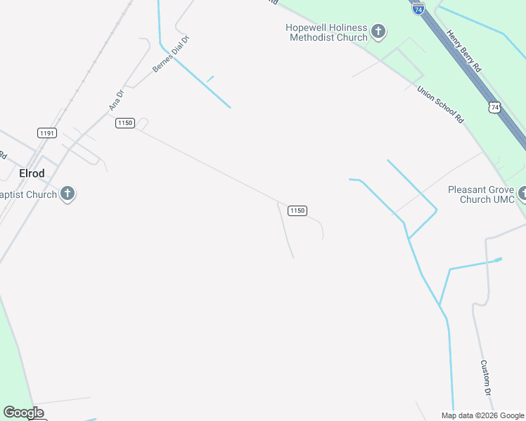 map of restaurants, bars, coffee shops, grocery stores, and more near 3042 Bridgers Road in Rowland