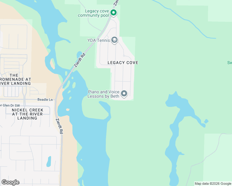 map of restaurants, bars, coffee shops, grocery stores, and more near 124 Timbercove Circle Southwest in Madison