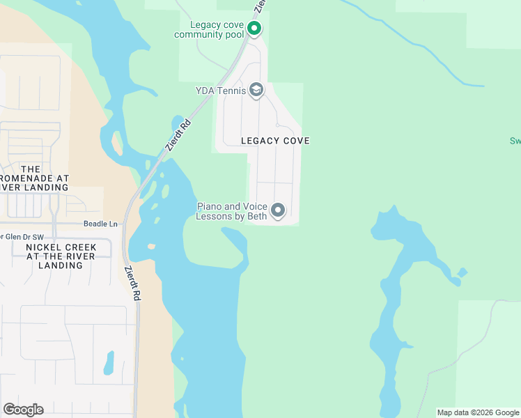 map of restaurants, bars, coffee shops, grocery stores, and more near 124 Timbercove Circle Southwest in Madison