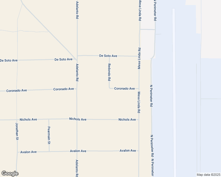 map of restaurants, bars, coffee shops, grocery stores, and more near 11955 Coronado Avenue in Victorville